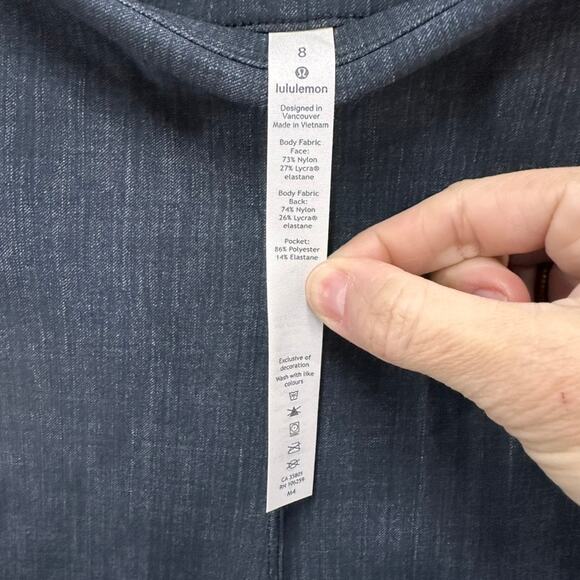 Lululemon NWT Here to There HR Pant 7/8 Women's Size 8 Gray Comfort Stretchy - Picture 6 of 8